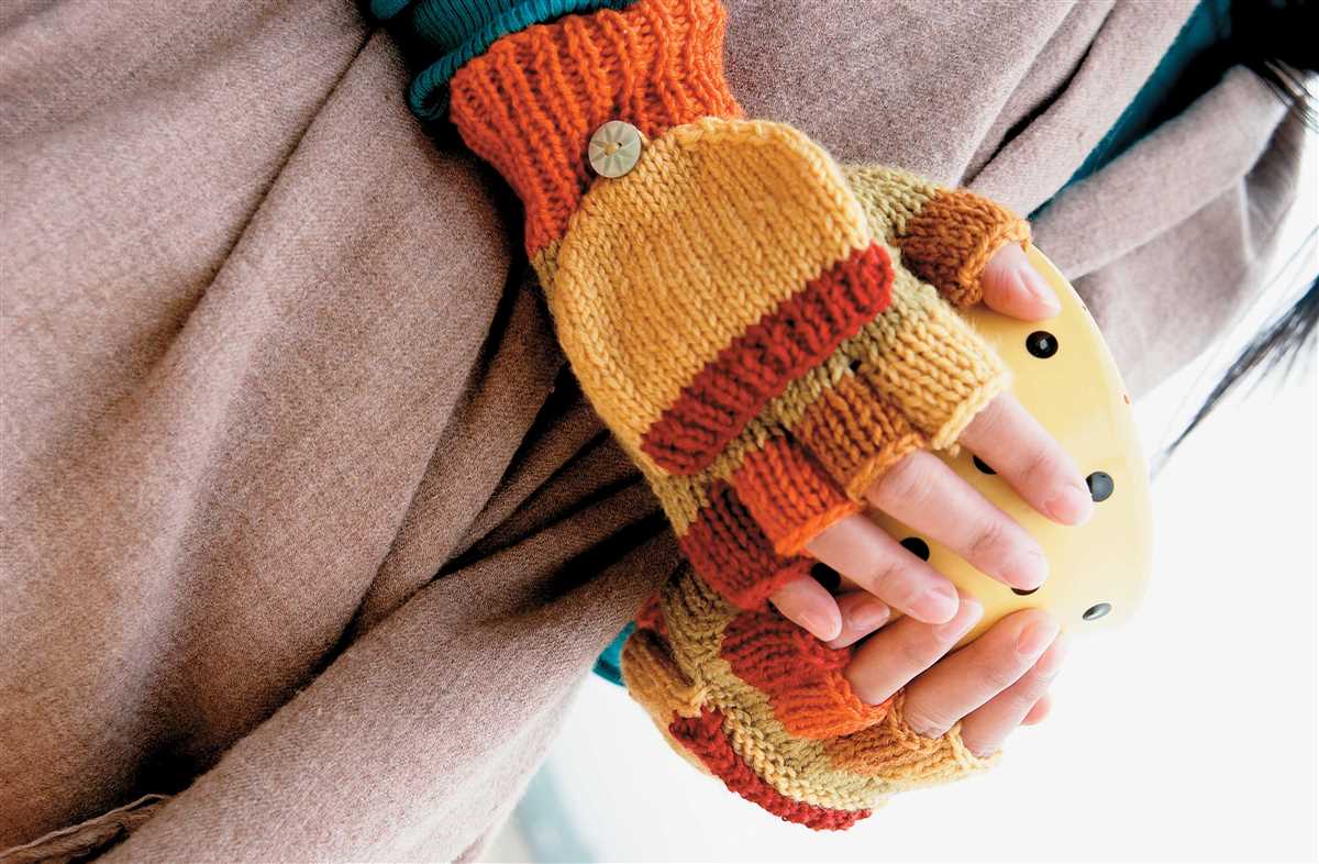 Free knitting pattern for men's fingerless gloves