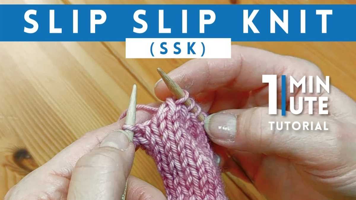 Knit one slip one pattern