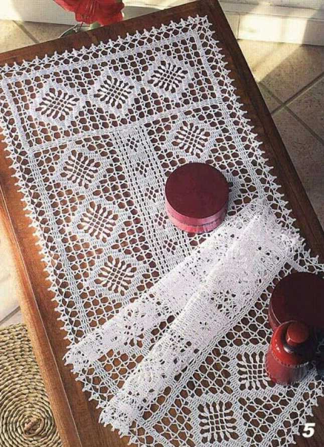 Table runner knitting pattern