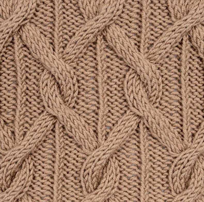 Oxo cable knitting pattern