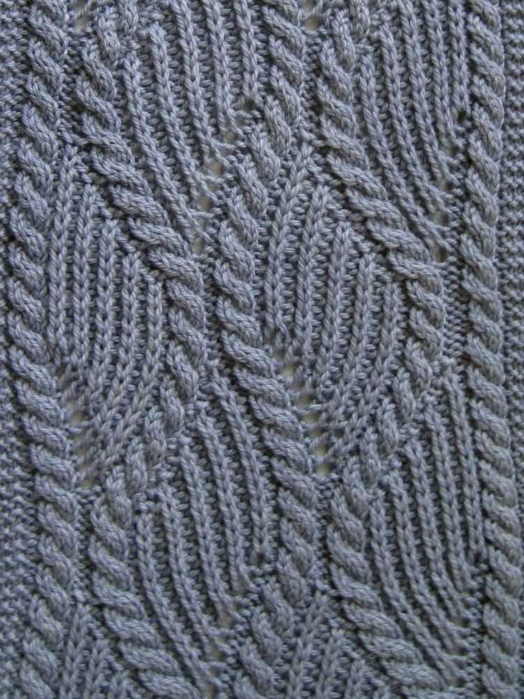 Oxo cable knitting pattern