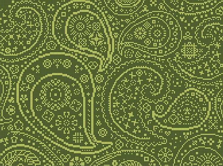 Paisley knitting pattern