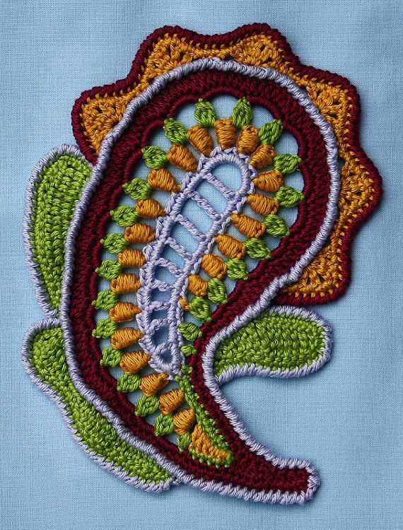 Paisley knitting pattern