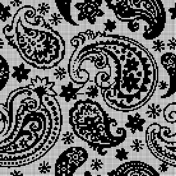 Paisley knitting pattern