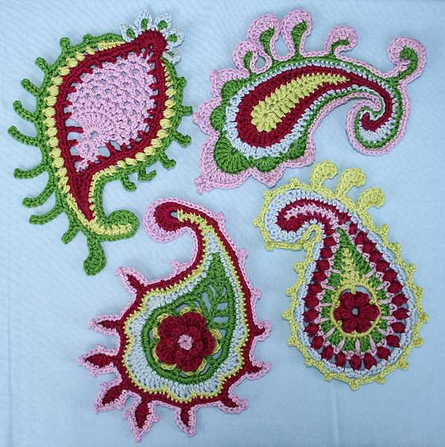 Paisley knitting pattern