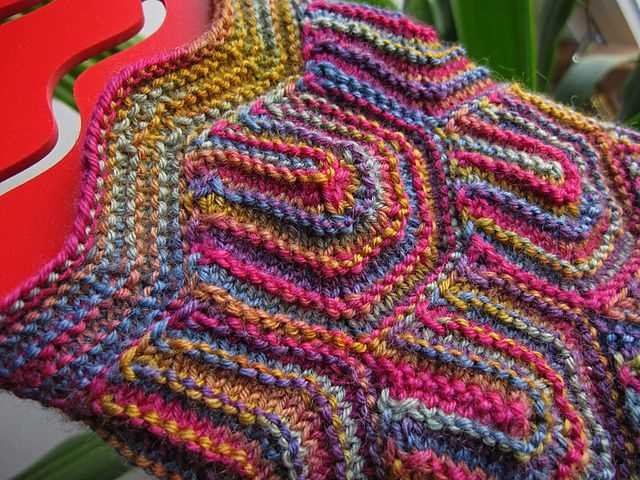 Patchwork scarf knitting pattern