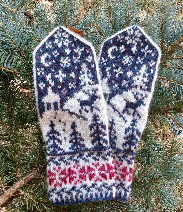 Double knit mittens pattern