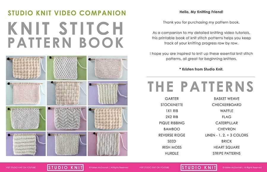 Pinterest knitting patterns for beginners