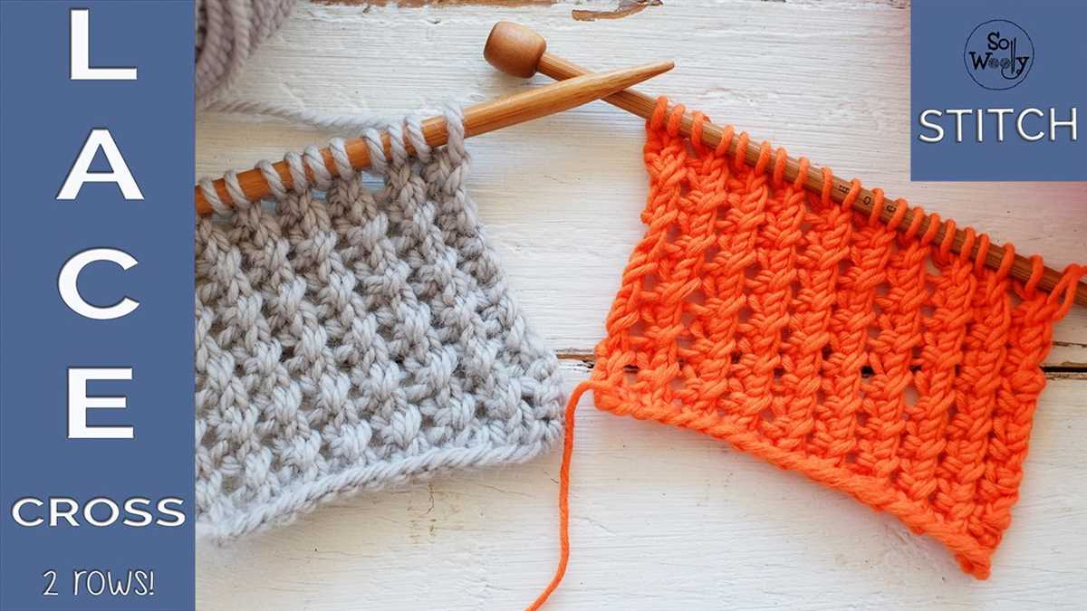 Two row repeat knitting pattern