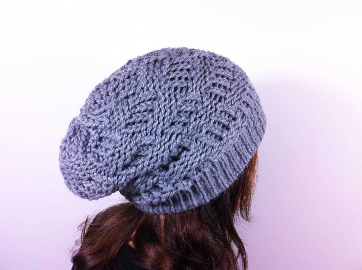 Knit hat pattern in the round