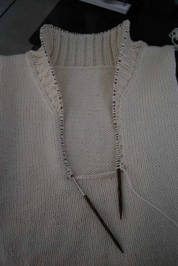 Shawl collar sweater knitting pattern
