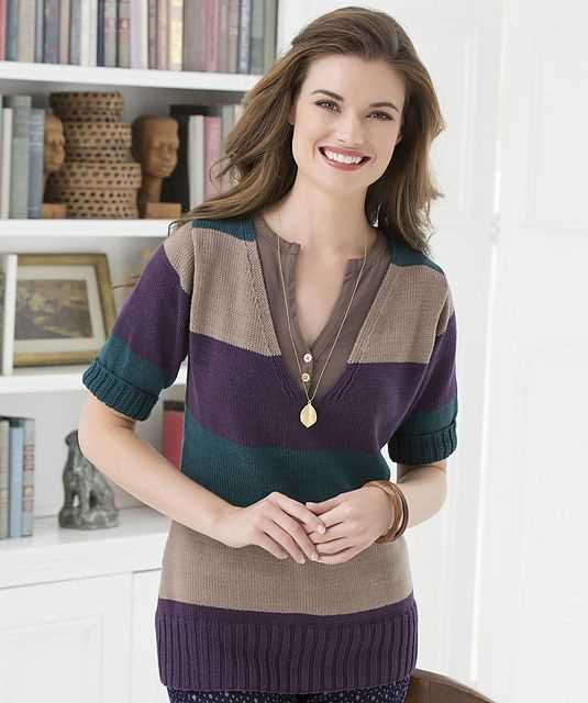 Knitting pattern v neck sweater