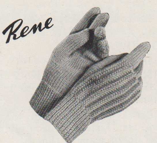 Knitting pattern for childrens gloves on two needles