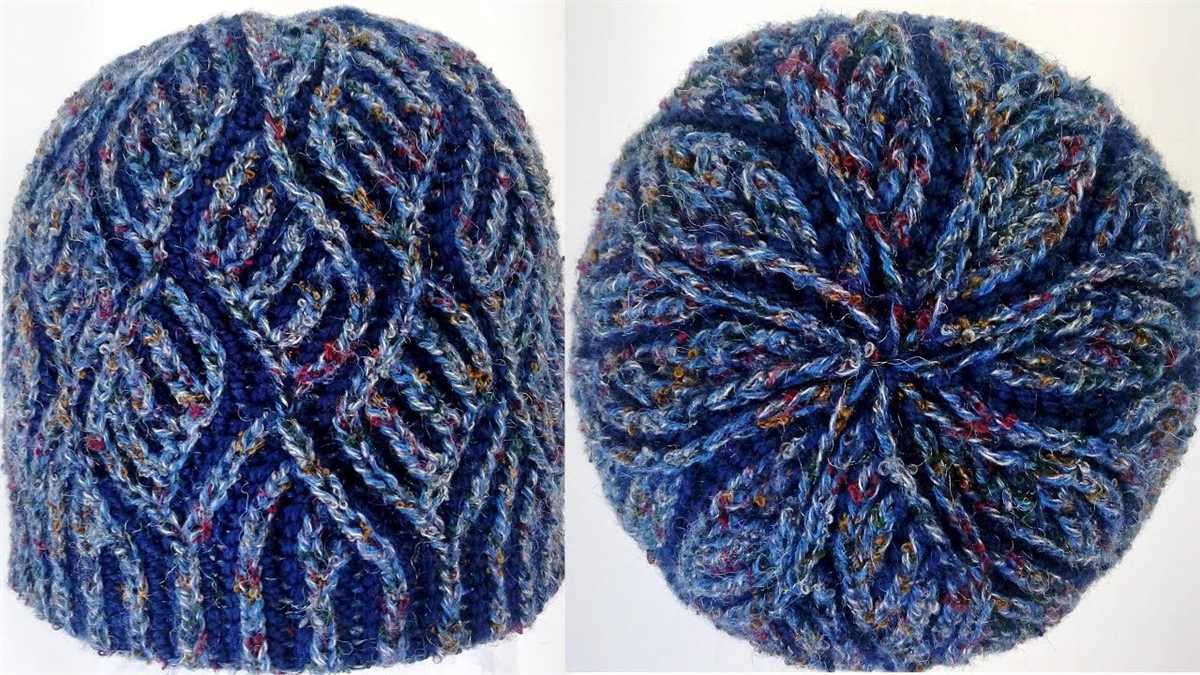 Two color knit hat pattern free