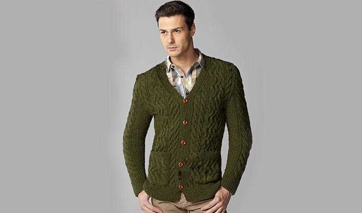Aran knitting patterns for men's sweaters