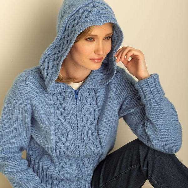 Knitted hooded sweater pattern free