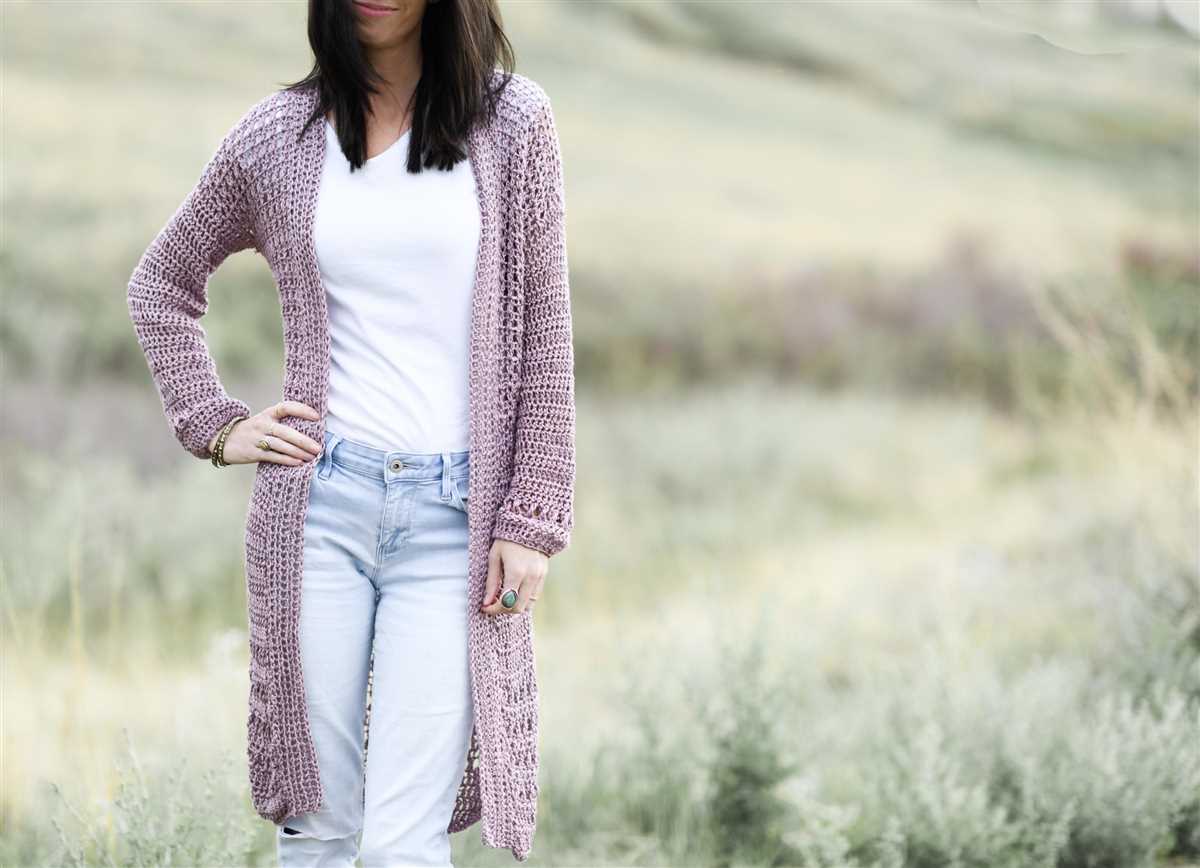 Duster cardigan knitting pattern