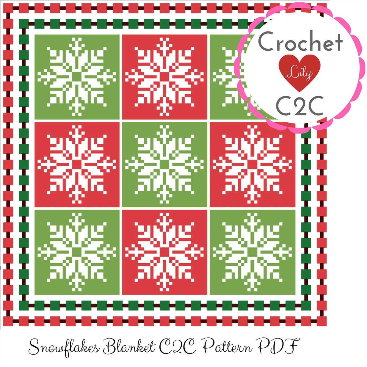 Christmas knit blanket pattern