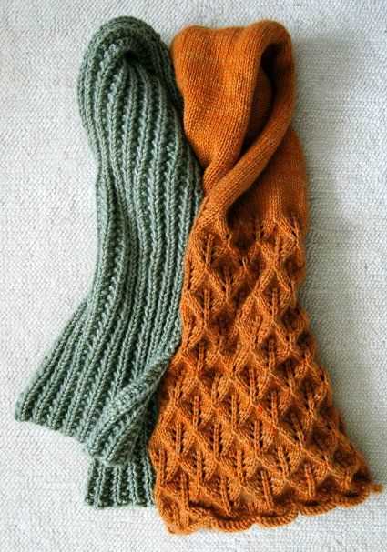 Easy knit purl scarf patterns