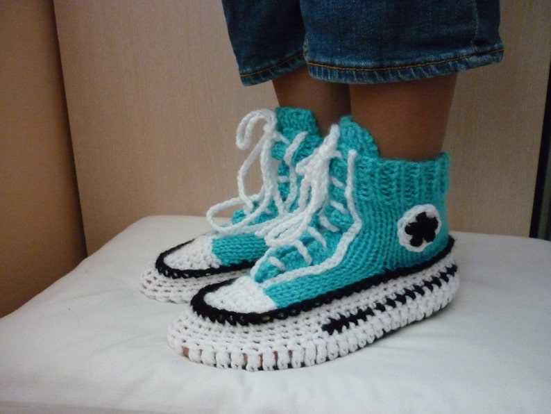 Converse slippers knitting pattern