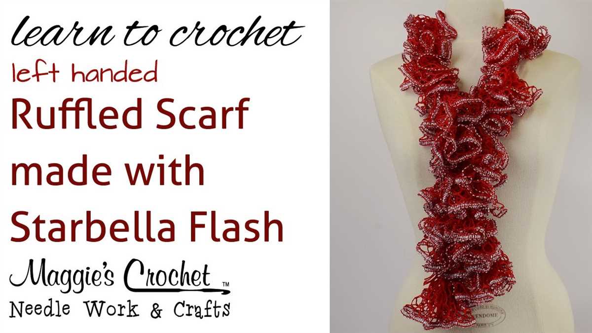Starbella ruffle scarf knit pattern