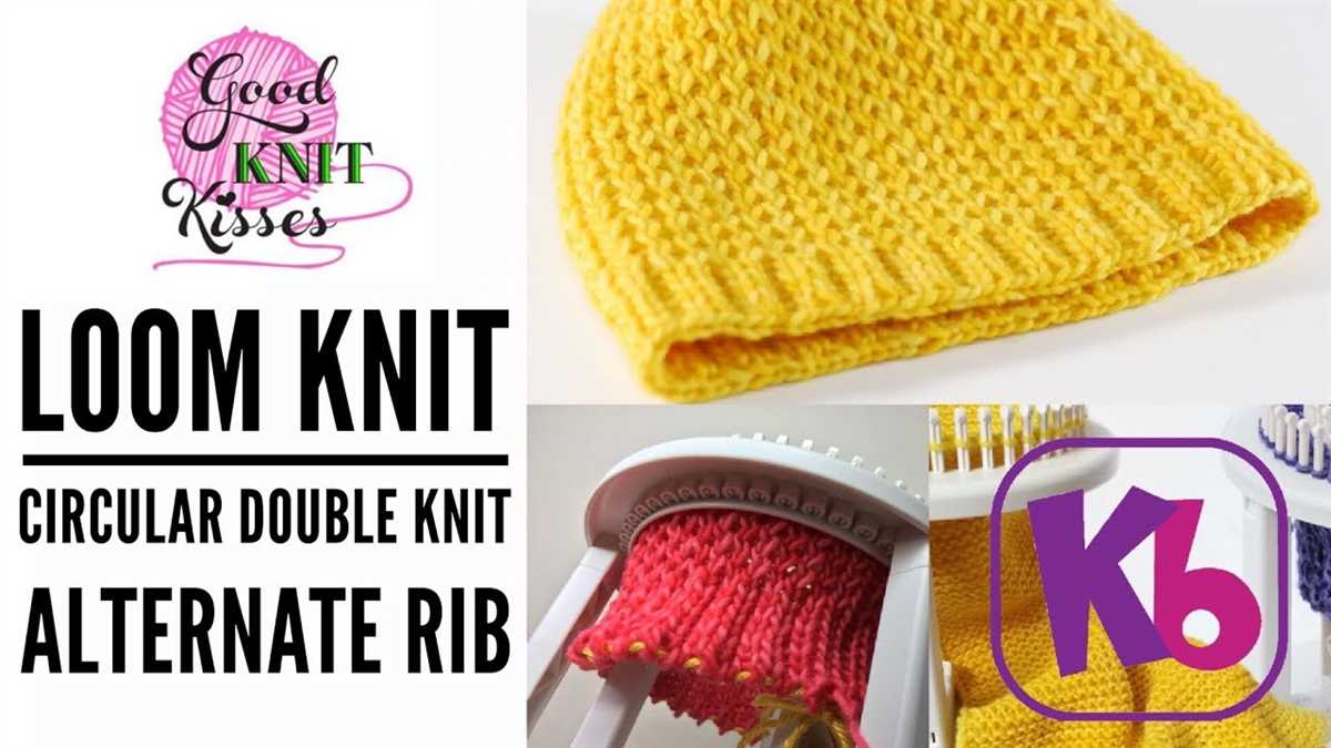 Ribbed brim knit hat pattern