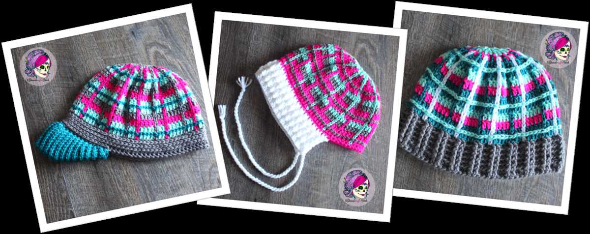 Ribbed brim knit hat pattern