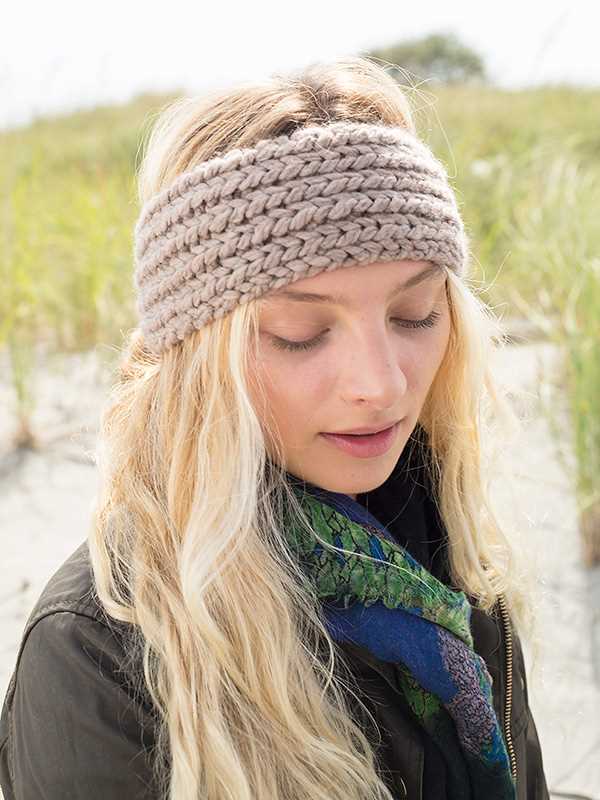 Ribbed headband knitting pattern