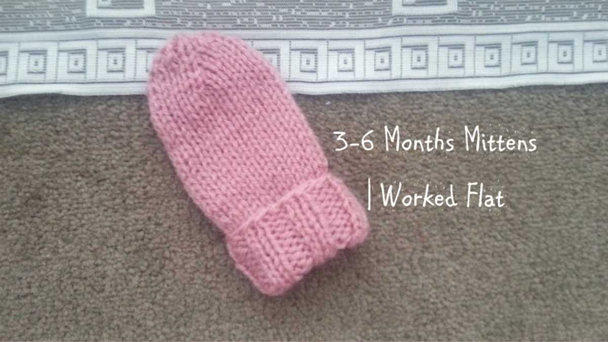 Knitting pattern for childrens gloves on two needles