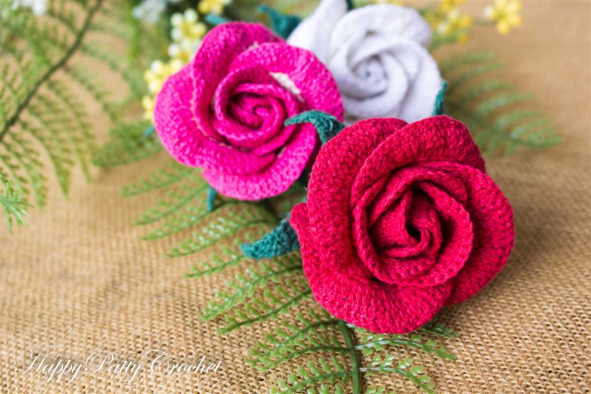 Rosebud knitting pattern