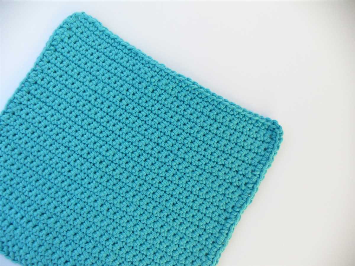 Cotton dishcloth knitting pattern free