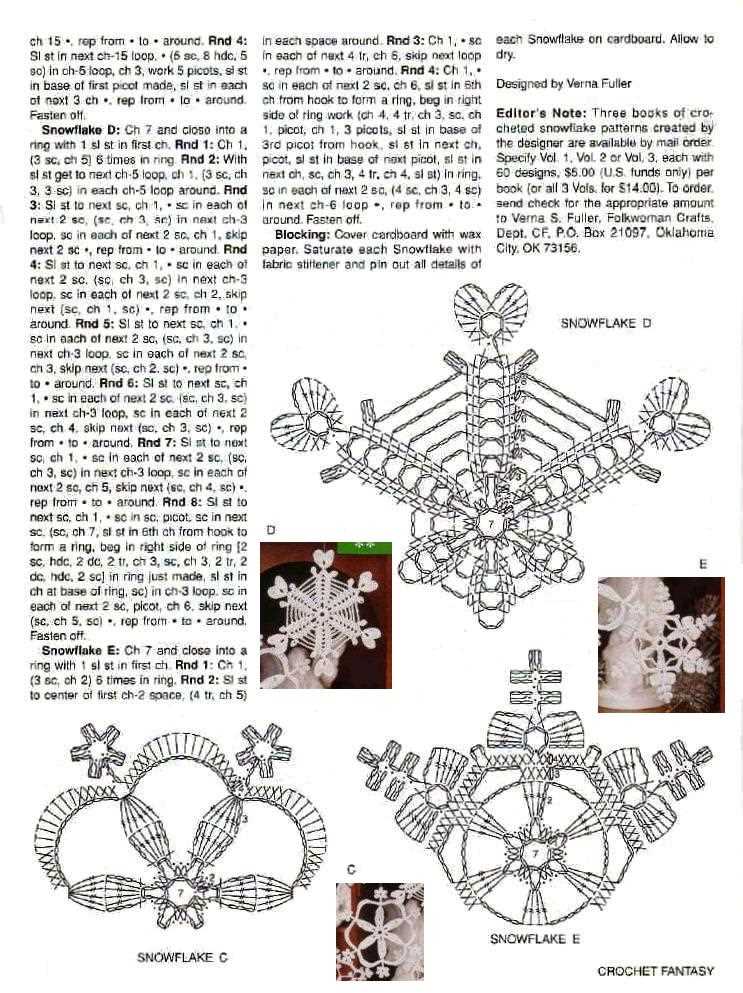 How to knit snowflake pattern