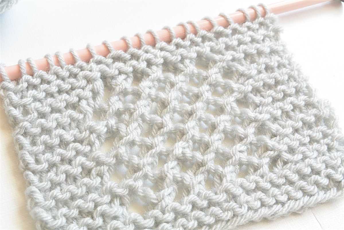 Knit mesh top pattern