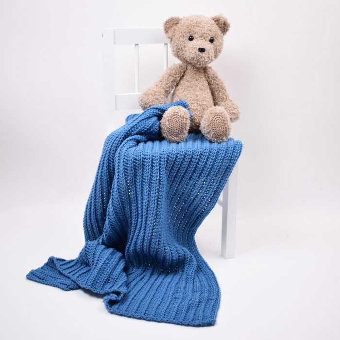 Honeycomb stroller blanket knitting pattern