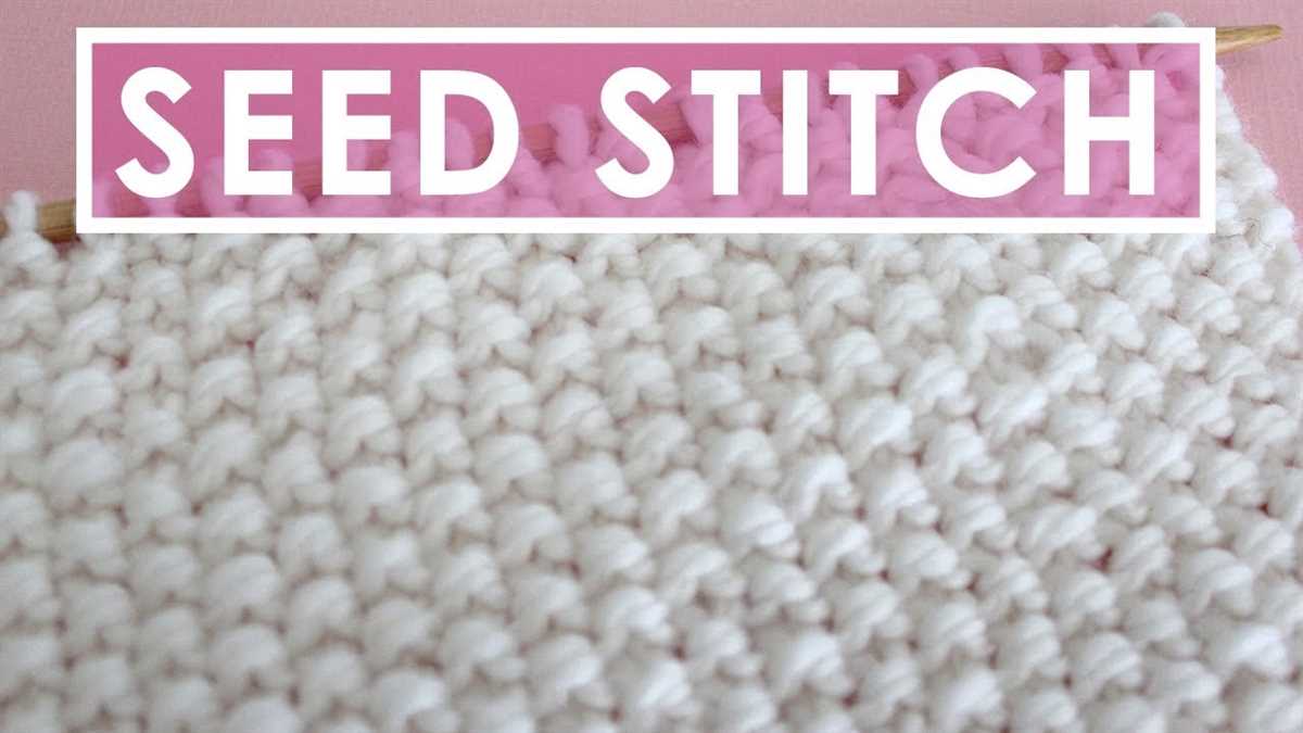 Seed knitting pattern