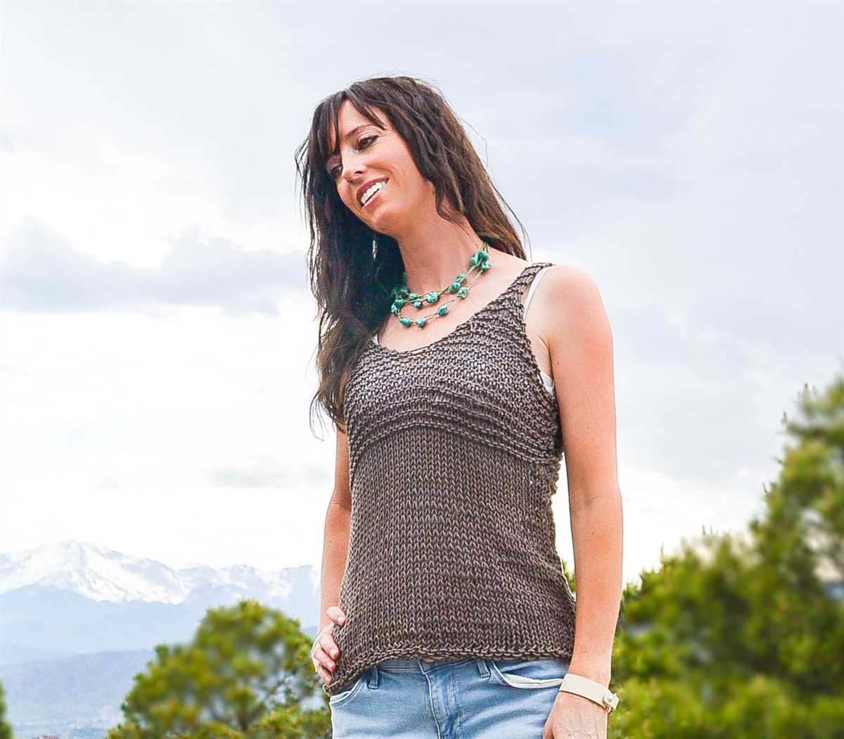 Simple tank top knitting pattern