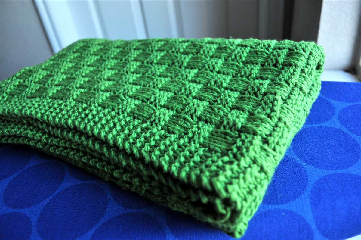 Simple baby blanket knitting pattern