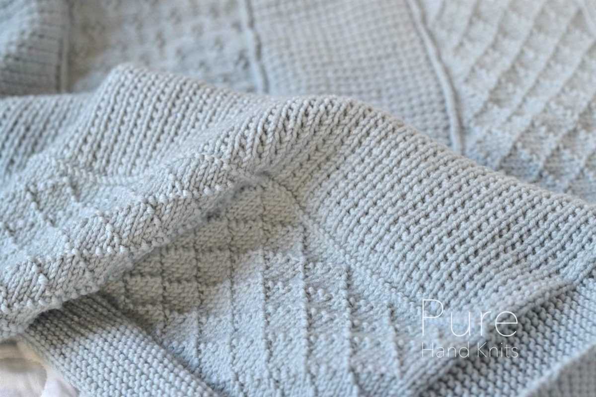 Simple baby blanket knitting pattern