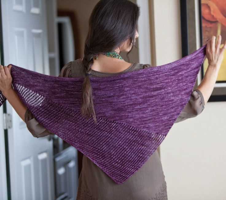 Simple knit shawl pattern free