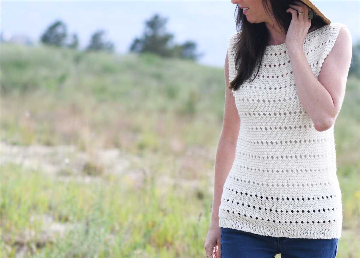 Simple tank top knitting pattern