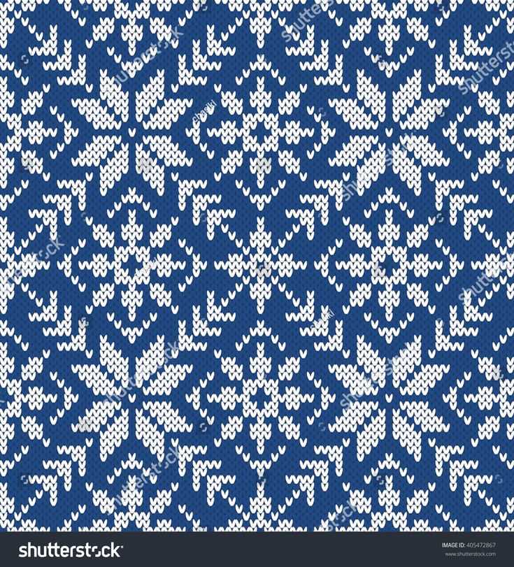 Snowflake knitting pattern