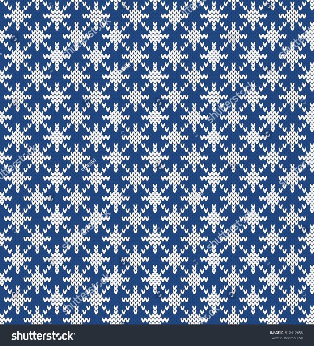 Snowflake knitting pattern