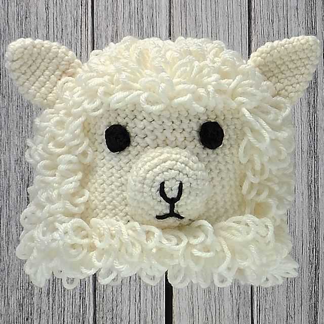 Free knitted sheep hat pattern