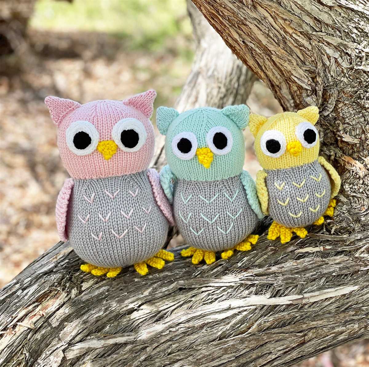 Owl toy knitting pattern
