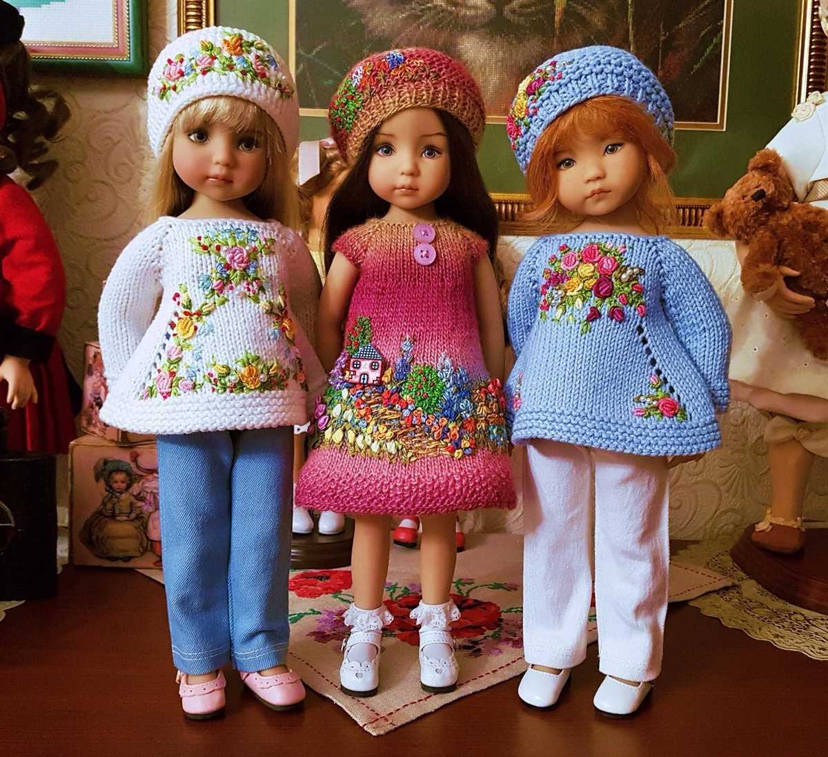 Free knitting patterns for 18'' dolls clothes to download