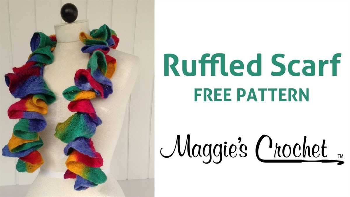 Starbella ruffle scarf knit pattern