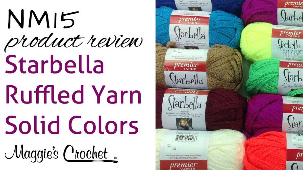Starbella ruffle scarf knit pattern