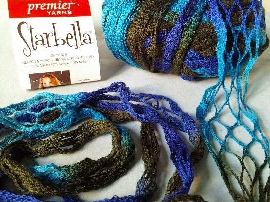 Starbella ruffle scarf knit pattern