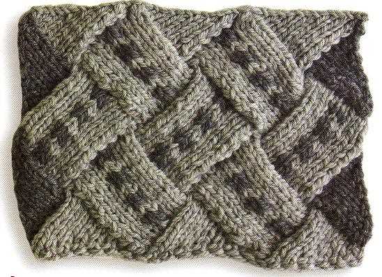 Stockinette knitting pattern