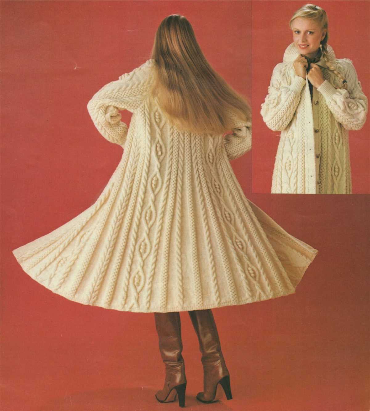 Swing coat knitting pattern